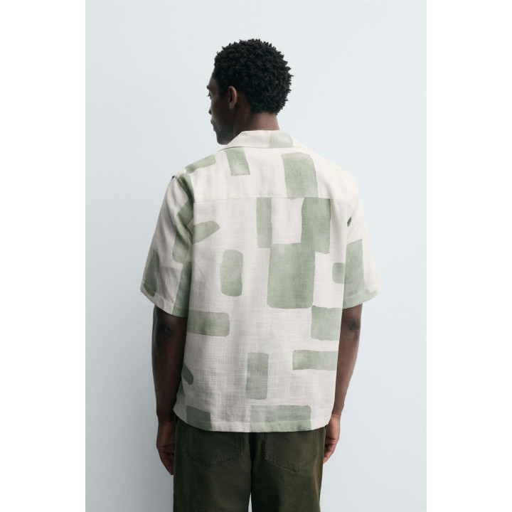 Рубашка с абстрактным принтом