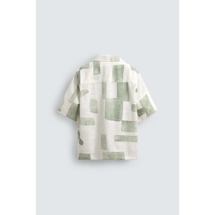 Рубашка с абстрактным принтом