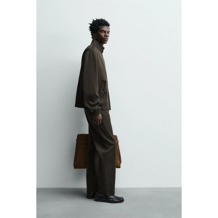 КУРТКА ИЗ РЕЛЬЕФНОЙ ШЕРСТИ И ХЛОПКА