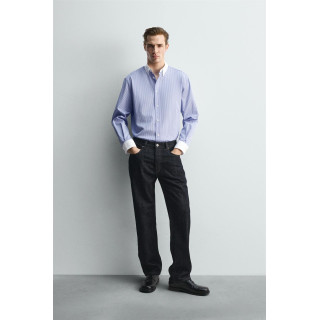 РУБАШКА В ПОЛОСКУ С КОНТРАСТНЫМИ ЭЛЕМЕНТАМИ - LIMITED EDITION