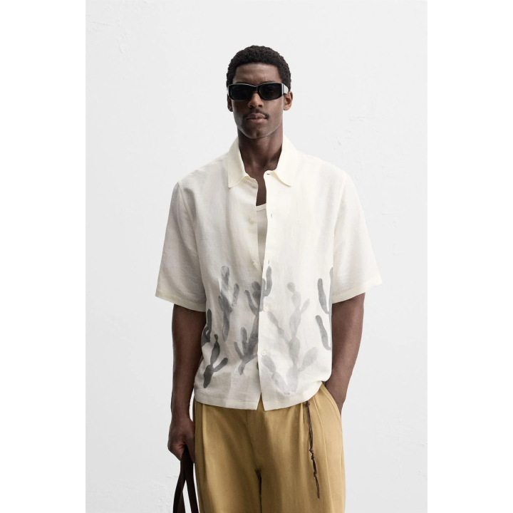 РУБАШКА ИЗО ЛЬНА И ВИСКОЗЫ CACTUS