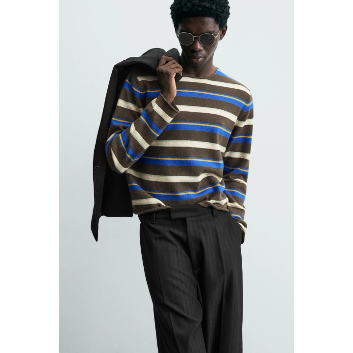 Джемпер в полоску из джаккарда limited edition