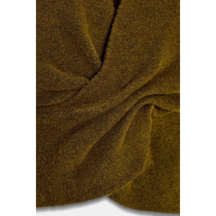 СВИТЕР С КОРОТКИМИ РУКАВАМИ И ДРАПИРОВКОЙ