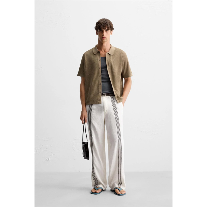 ТРИКОТАЖНАЯ РУБАШКА СВОБОДНОГО КРОЯ