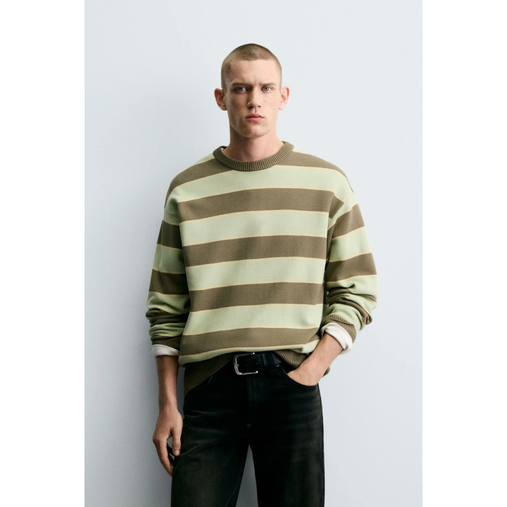 СВИТЕР ИЗ МЯГКОЙ РЕЛЬЕФНОЙ ТКАНИ