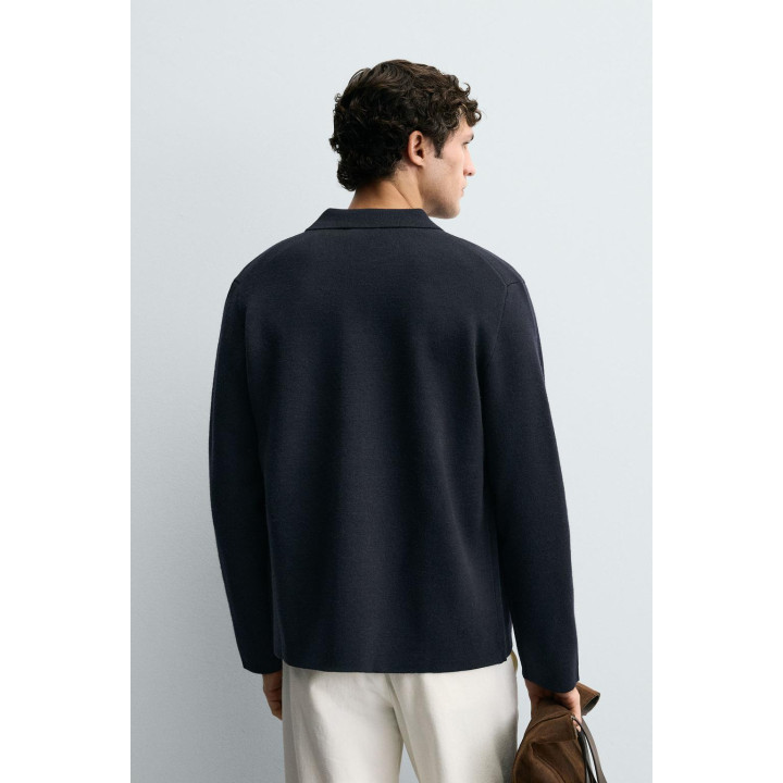 КАРДИГАН ИЗ РЕЛЬЕФНОЙ ТКАНИ С КАРМАНАМИ