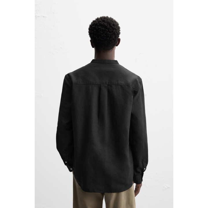 Рубашка из хлопка и льна