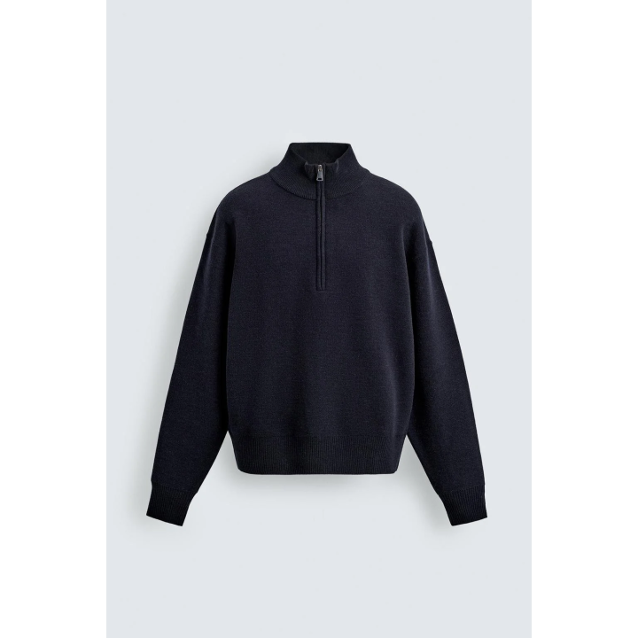 Джемпер с застежкой на молнии до четверти