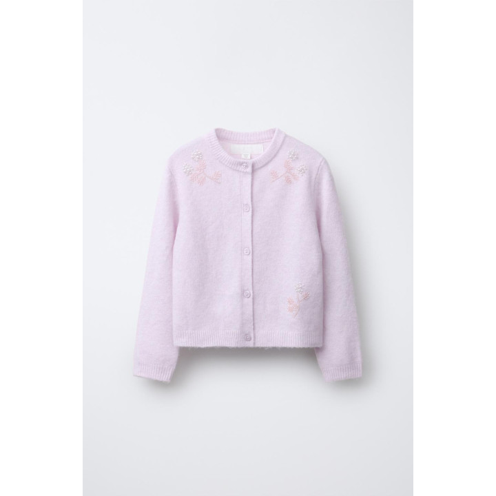 ВЯЗАНЫЙ КАРДИГАН С БУСИНАМИ