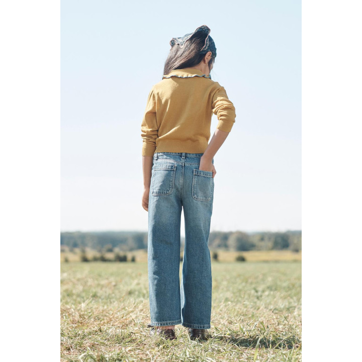 Джемпер с отложным воротником из 100% шерсти ограниченной серии