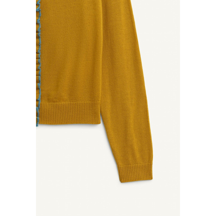 Джемпер с отложным воротником из 100% шерсти ограниченной серии