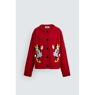 ВЯЗАНЫЙ КАРДИГАН ИЗ ШЕРСТИ MINNIE MOUSE HARRY LAMBERT FOR ZARA X DISNEY