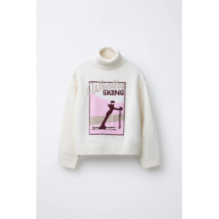 Вязаный свитер ski collection с рисунком лыжника