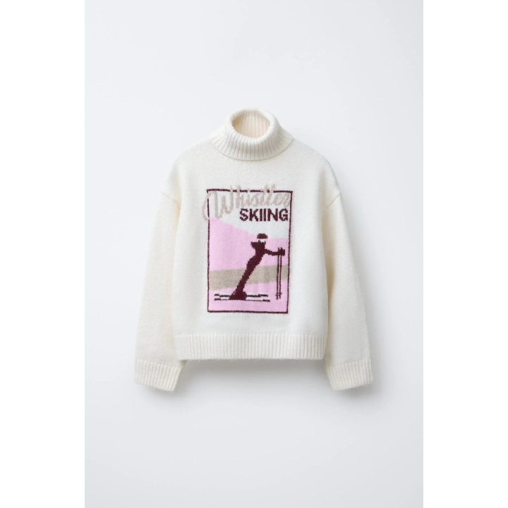 Вязаный свитер ski collection с рисунком лыжника