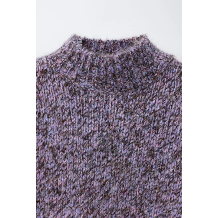 ДЖЕМПЕР ВЯЗАНЫЙ, СМЕШАННАЯ ТКАНЬ