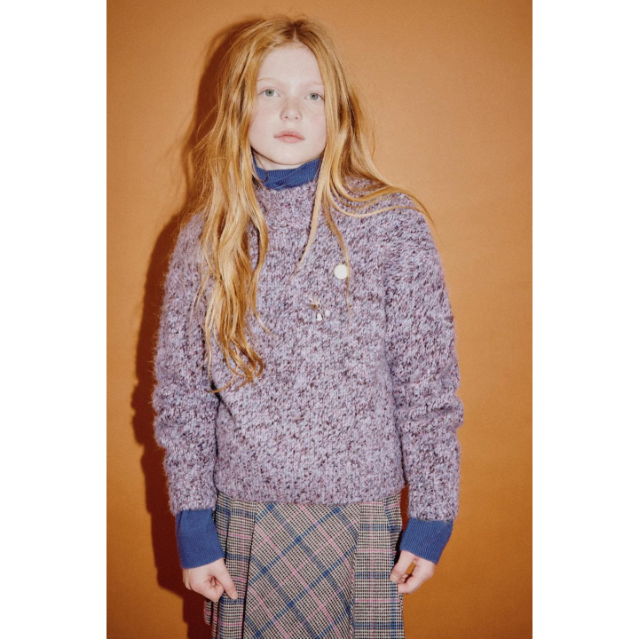 ДЖЕМПЕР ВЯЗАНЫЙ, СМЕШАННАЯ ТКАНЬ