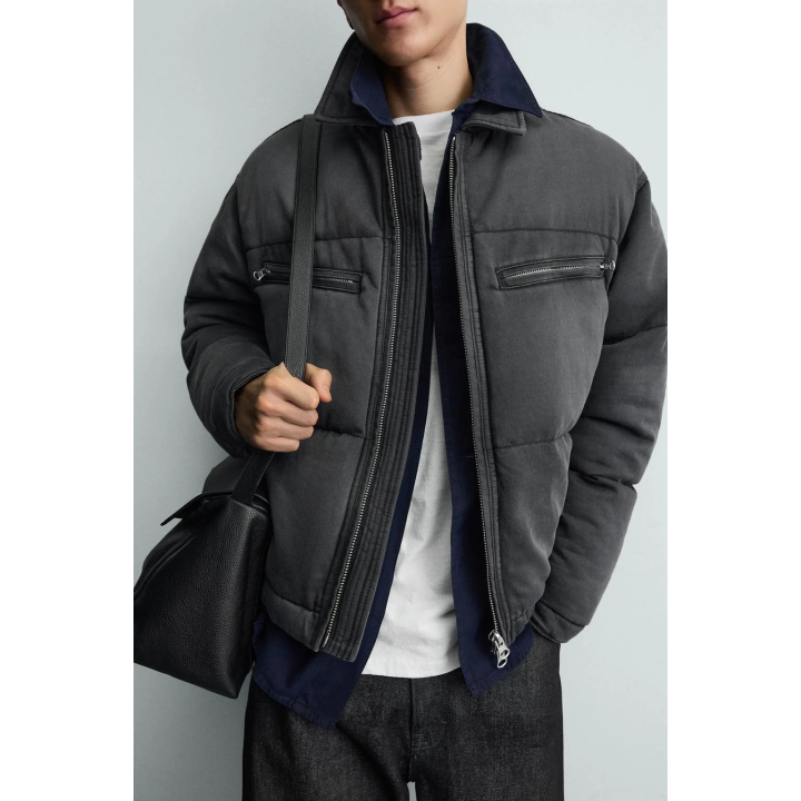 Джинсовая куртка с ультразвуковым квилтингом