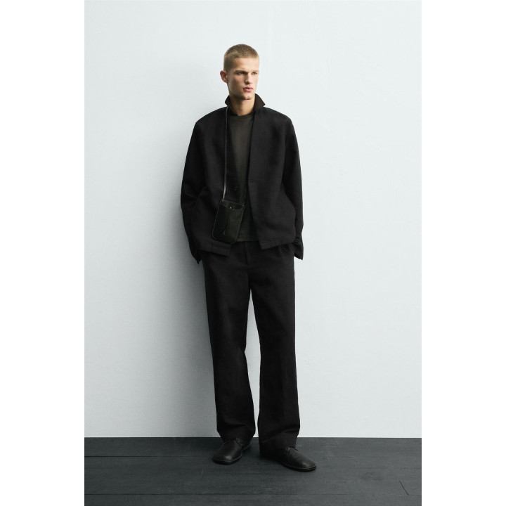 КОСТЮМНЫЙ БЛЕЙЗЕР ИЗ ХЛОПКА И ЛЬНА