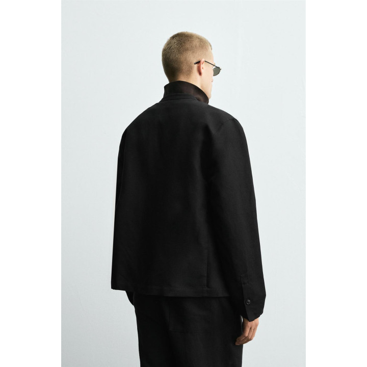 КОСТЮМНЫЙ БЛЕЙЗЕР ИЗ ХЛОПКА И ЛЬНА