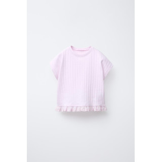 ЖАККАРДОВАЯ ФУТБОЛКА СО ШВЕЙЦАРСКОЙ ВЫШИВКОЙ