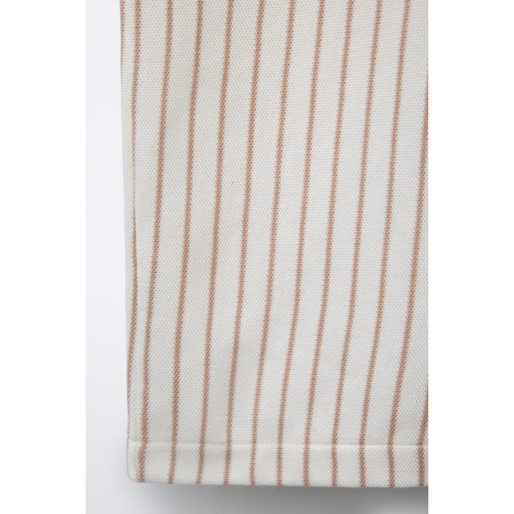 КОМБИНЕЗОН В ПОЛОСКУ С ВОЛНИСТОЙ ОТДЕЛКОЙ