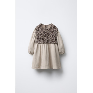 КОМБИНИРОВАННОЕ ПЛАТЬЕ С ПРИНТОМ