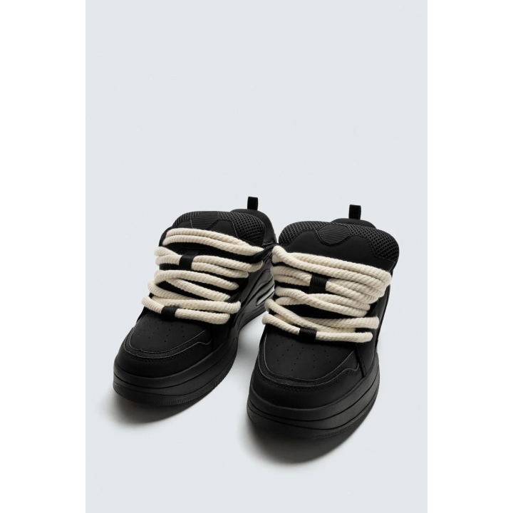 СКЕЙТЕРСКИЕ КРОССОВКИ С ВЕРЕВОЧНЫМИ ШНУРКАМИ