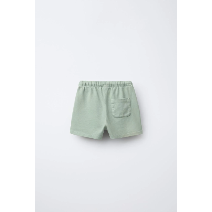 КОМБИНИРОВАННЫЕ ПРЯМЫЕ ШОРТЫ-БЕРМУДЫ В ПОЛОСКУ