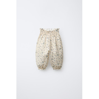 БРЮКИ С ЦВЕТОЧНЫМ ТЕКСТУРНЫМ РИСУНКОМ