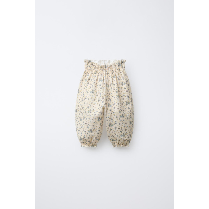 БРЮКИ С ЦВЕТОЧНЫМ ТЕКСТУРНЫМ РИСУНКОМ