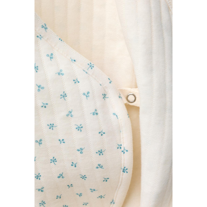 СТЕГАНЫЙ КОМБИНЕЗОН С ЦВЕТОЧНЫМ ПРИНТОМ