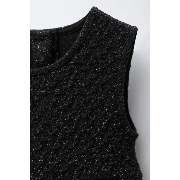 ЖАККАРДОВОЕ ПЛАТЬЕ С БЛЕСТКАМИ