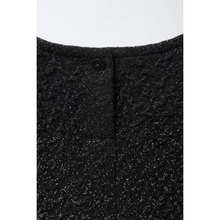 ЖАККАРДОВОЕ ПЛАТЬЕ С БЛЕСТКАМИ