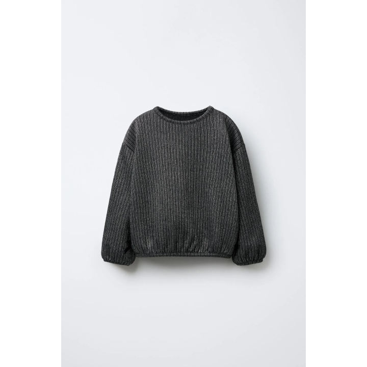 Мерцающая рубашка с ребристым узором