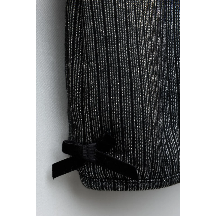Мерцающая рубашка с ребристым узором