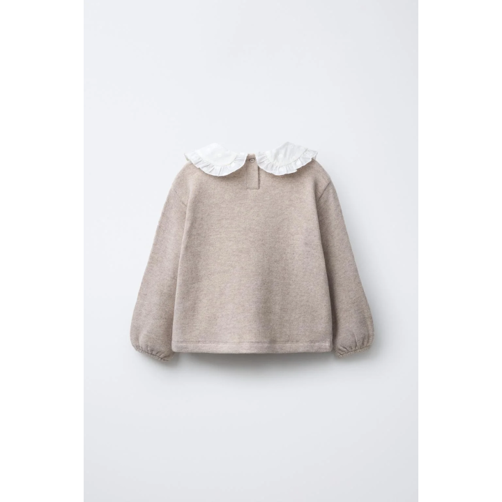 ФУТБОЛКА SOFT TOUCH С ВЫШИТЫМ ОТЛОЖНЫМ ВОРОТНИКОМ