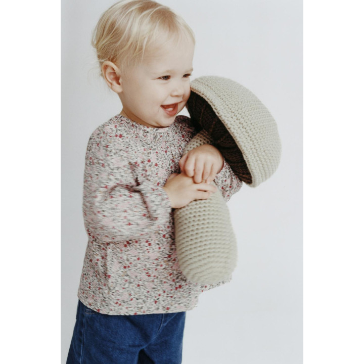 КОМПЛЕКТ ИЗ РУБАШКИ И БЛУМЕРОВ С ЦВЕТОЧНЫМ ПРИНТОМ