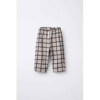 Широкие брюки из флиса в клетку