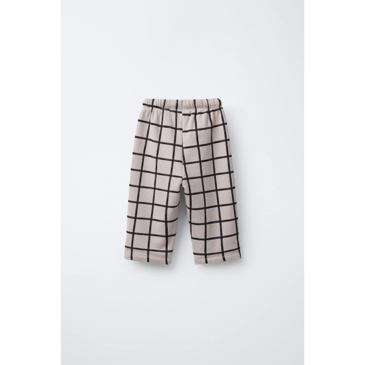 Широкие брюки из флиса в клетку