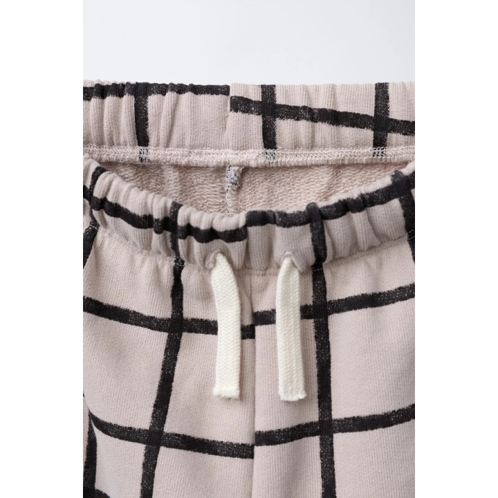 Широкие брюки из флиса в клетку