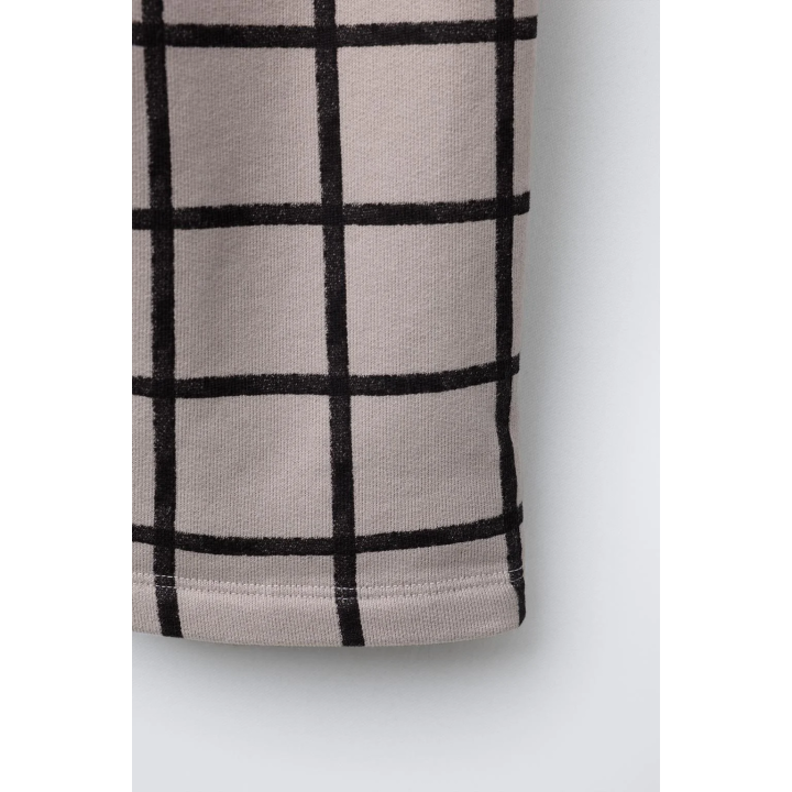 Широкие брюки из флиса в клетку