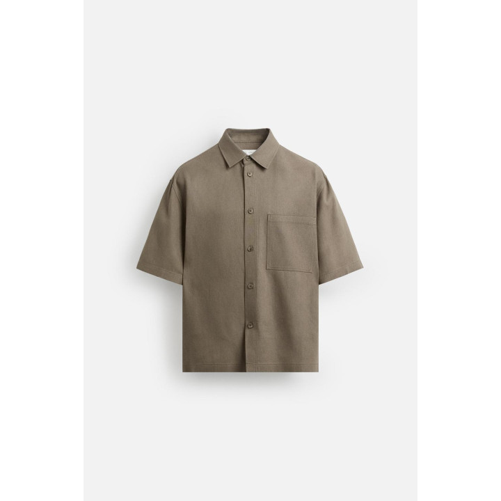 РУБАШКА ИЗ ВИСКОЗЫ И ДЖУТА