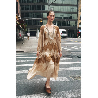 ПЛАТЬЕ С КРУЖЕВНОЙ ОТДЕЛКОЙ И БАНТОМ