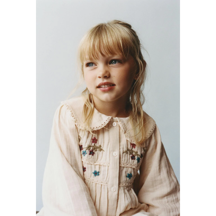 ПЛАТЬЕ С ВЫШИВКОЙ В ВИДЕ ЦВЕТОВ