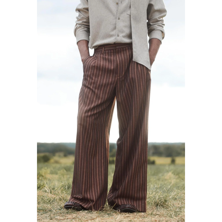 Широкие брюки в полоску ограниченной серии
