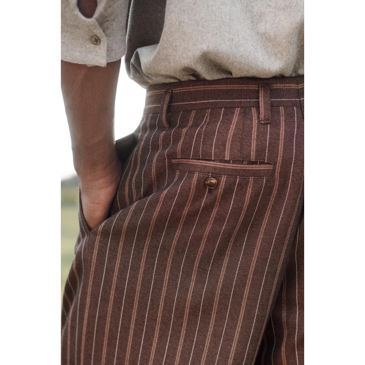 Широкие брюки в полоску ограниченной серии