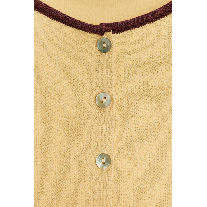 ТРИКОТАЖНЫЙ ТОП С КОНТРАСТНОЙ ОКАНТОВКОЙ