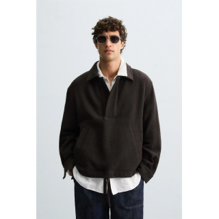 КУРТКА-РУБАШКА ПОЛО ИЗ ТКАНИ