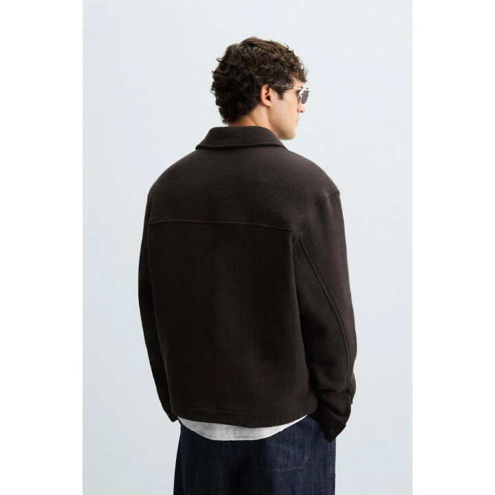 КУРТКА-РУБАШКА ПОЛО ИЗ ТКАНИ