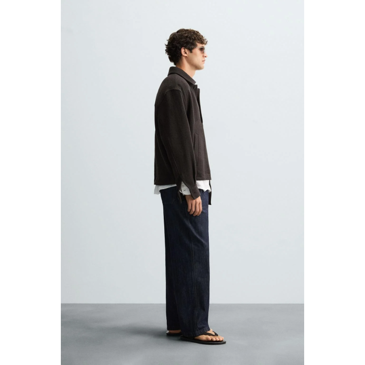 КУРТКА-РУБАШКА ПОЛО ИЗ ТКАНИ